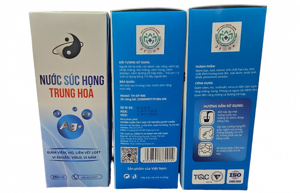 NƯỚC SÚC HỌNG TRUNG HOA