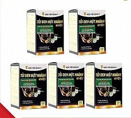 5 Hộp Tỏi Đen Một Nhánh 200g Học Viện Quân Y